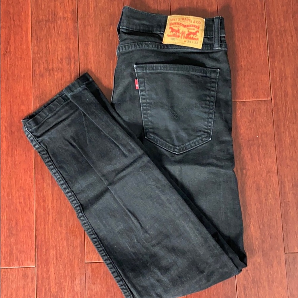Levi’s Black Jeans, style 502. Size 34x32